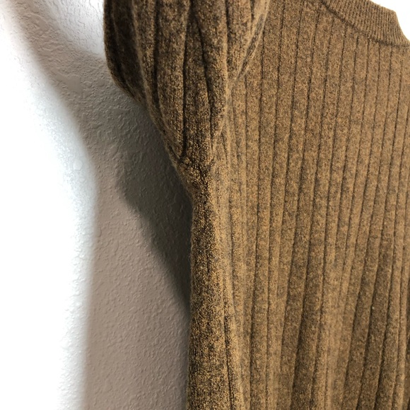 Madewell Bowden Henley Sweater in Coziest Yarn Wool Alpaca Brown Size Small - Picture 9 of 16